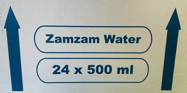 24x 500ml Zamzam Wasser aus Makkah